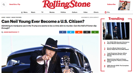 Can Neil Young Ever Become a U.S. Citizen?