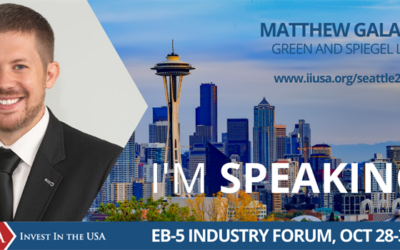 MATTHEW GALATI TO REPRESENT GREEN AND SPIEGEL U.S. AT THE SEATTLE 2019 IIUSA INDUSTRY FORUM