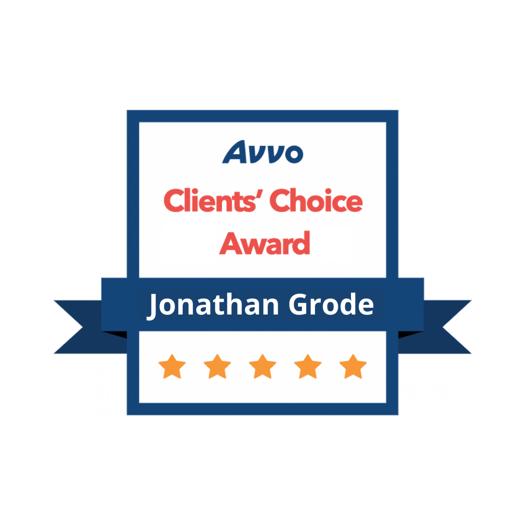Avvo Clients&#039; Choice Award Jonathan Grode