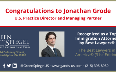 Jonathan Grode Honored by Best Lawyers in 2025 for Excellence in Immigration Law