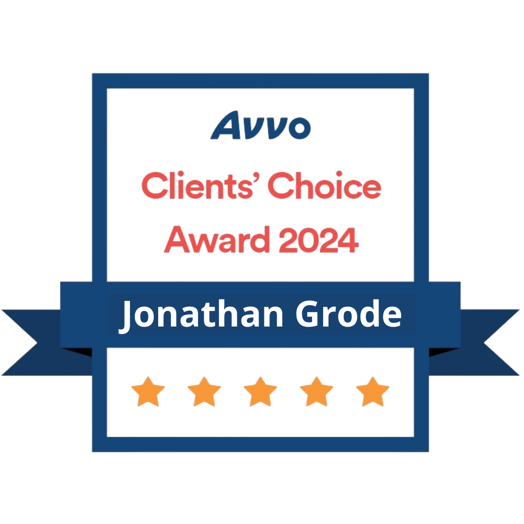 Avvo Clients' Choice Award 2024 Jonathan Grode