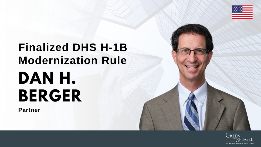 Finalized DHS H-1B Modernization Rule