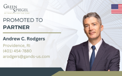 Green and Spiegel U.S. Announces Promotion of Andrew C. Rodgers, Esq. to Partner