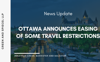 OTTAWA ANNOUNCES EASING OF SOME TRAVEL RESTRICTIONS