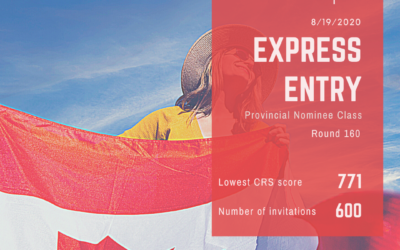 EXPRESS ENTRY DRAW 160 – PROVINCIAL NOMINEE CLASS