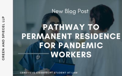 PATHWAY TO PERMANENT RESIDENCE FOR PANDEMIC WORKERS