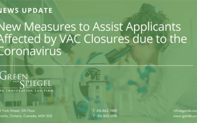 UPDATE: NEW MEASURES TO ASSIST APPLICANTS AFFECTED BY VAC CLOSURES DUE TO THE CORONAVIRUS