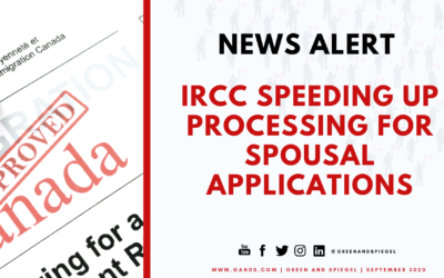 IRCC SPEEDING UP PROCESSING FOR SPOUSAL APPLICATIONS.