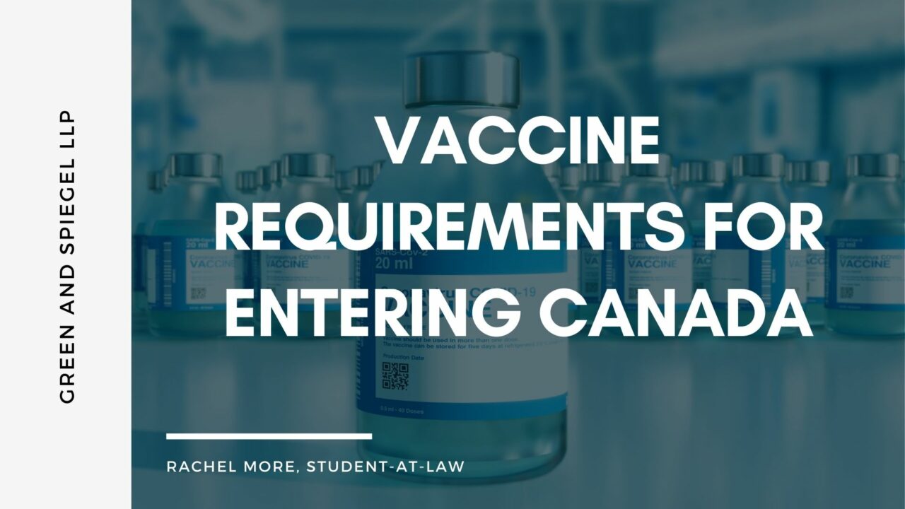 travelling to canada vaccine requirements