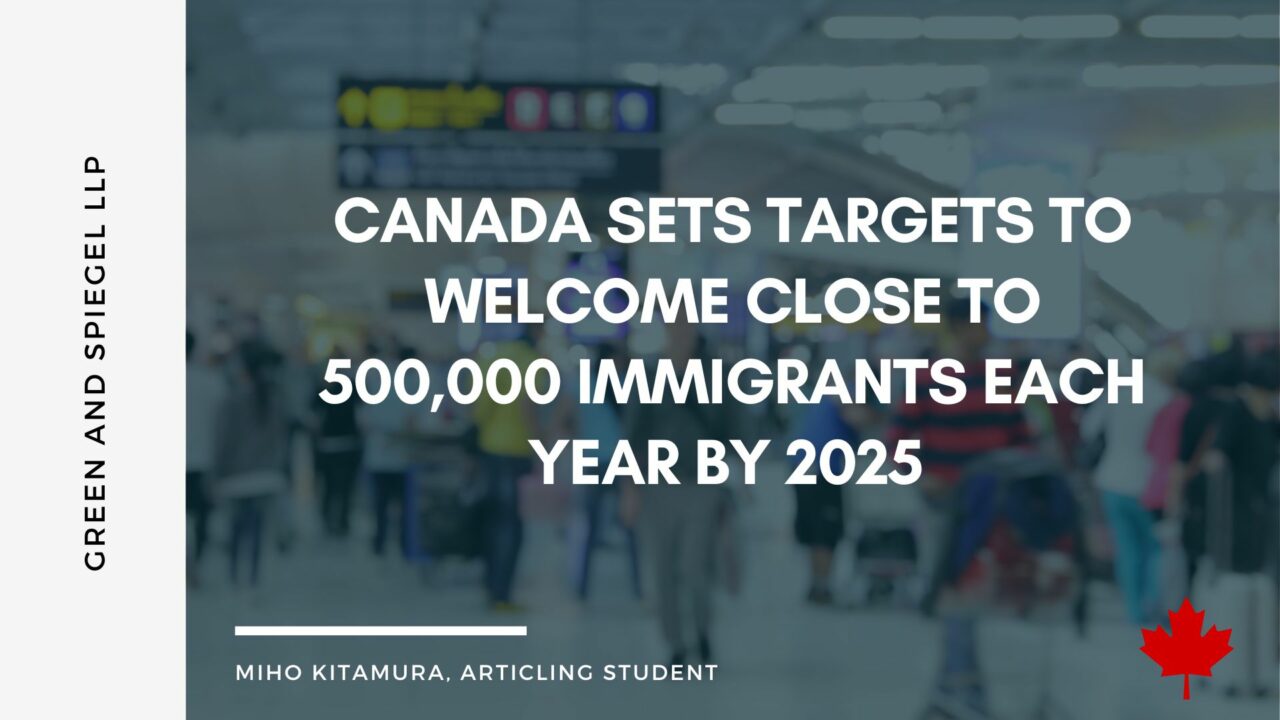 Canada sets targets to close to 500,000 immigrants each year by