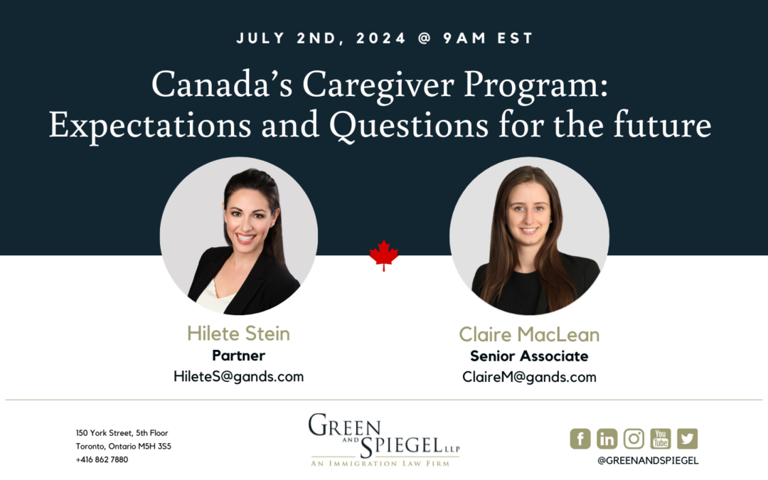 Canada’s Caregiver Program: Expectations and Questions for the Future