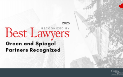 Green and Spiegel Partners Recognized in The Best Lawyers in Canada 2025 Edition