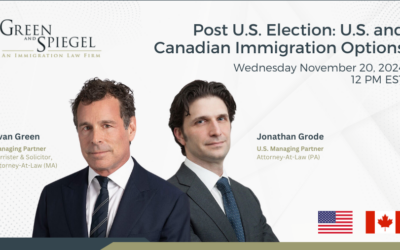 Post U.S. Election: U.S. and Canadian Immigration Options